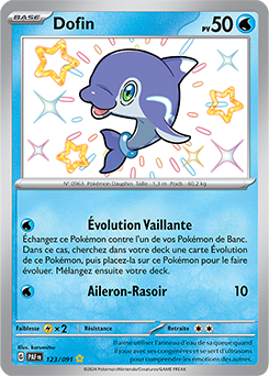 Carte Pokémon Dofin 123/91 de la série Destinées de Paldea en vente au meilleur prix