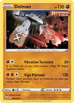 Carte Pokémon Dolman 84/163 de la série Styles de Combat en vente au meilleur prix