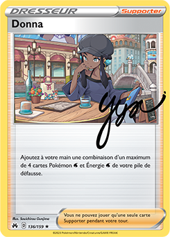 Carte Pokémon Donna 136/159 de la série Zénith Suprême en vente au meilleur prix