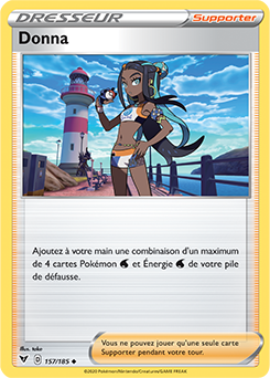 Carte Pokémon Peu commune Donna 157/185 de la série Voltage Éclatant