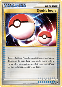 Carte Pokémon Peu commune Double boule 78/95 de la série Appel des Légendes