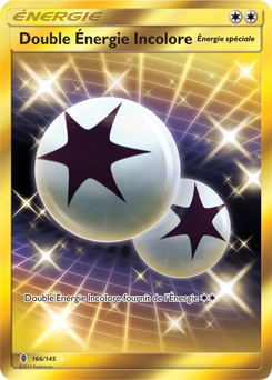 Carte Pokémon Double Énergie Incolore 166/145 de la série Gardiens Ascendants en vente au meilleur prix