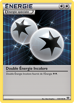 Carte Pokémon Double Énergie Incolore 130/146 de la série X&Y en vente au meilleur prix