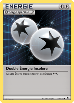 Carte Pokémon Double Énergie Incolore 111/119 de la série Vigueur Spectrale en vente au meilleur prix