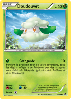 Carte Pokémon Commune Doudouvet 10/98 de la série Pouvoirs Émergents