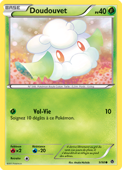 Carte Pokémon Commune Doudouvet 9/98 de la série Pouvoirs Émergents