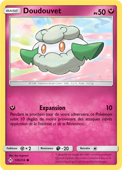 Carte Pokémon Commune Doudouvet 139/214 de la série Alliance Infallible