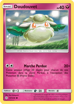 Carte Pokémon Doudouvet 147/236 de la série Éclipse Cosmique en vente au meilleur prix