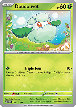 Carte Pokémon Doudouvet 14/162 de la série Forces Temporelles en vente au meilleur prix