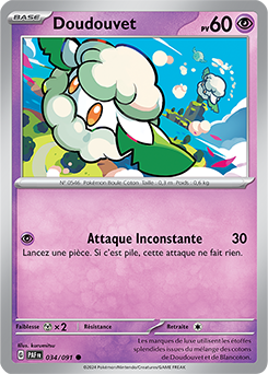 Carte Pokémon Doudouvet 34/91 de la série Destinées de Paldea en vente au meilleur prix