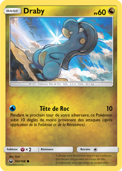 Carte Pokémon Commune Draby 103/168 de la série Tempête Céleste