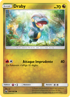 Carte Pokémon Commune Draby 104/168 de la série Tempête Céleste