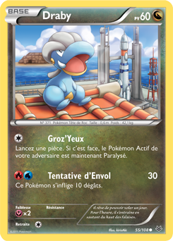 Carte Pokémon Draby 55/108 de la série Ciel Rugissant en vente au meilleur prix