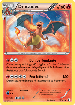 Carte Pokémon Dracaufeu 20/149 de la série Frantières Franchies en vente au meilleur prix