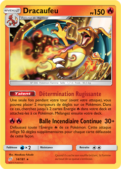 Carte Pokemon Neuve Française SL09:Duo De Choc 14/181 Dracaufeu
