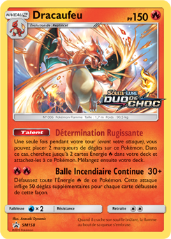 Carte Pokémon Dracaufeu SM158 de la série Promos Soleil et Lune en vente au meilleur prix