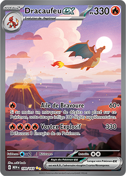 Carte Pokémon Dracaufeu ex 199/165 de la série 151 en vente au meilleur prix