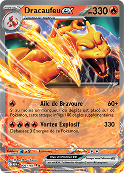 Carte Pokémon Dracaufeu ex 6/165 de la série 151 en vente au meilleur prix