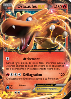 Carte Pokémon Dracaufeu EX 11/106 de la série Étincelle en vente au meilleur prix