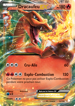 Carte Pokémon Dracaufeu EX 12/106 de la série Étincelle en vente au meilleur prix