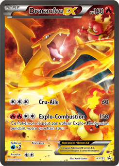 Carte Pokémon Promo Dracaufeu EX XY121 de la série Promos XY