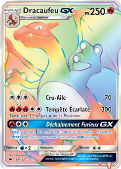 Carte Pokémon Dracaufeu GX 150/147 de la série Ombres Ardentes en vente au meilleur prix