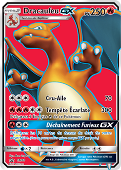 Carte Pokémon Promo Dracaufeu GX SM60 de la série Promos Soleil et Lune
