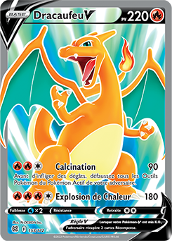 Carte Pokémon Dracaufeu V 153/172 de la série Stars Étincelantes en vente au meilleur prix