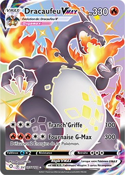Carte Pokémon Dracaufeu VMAX SV107/SV122 de la série Destinées Radieuses en vente au meilleur prix