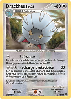 Carte Pokémon Peu commune Drackhaus 64/132 de la série Merveilles Secrètes