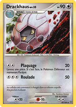 Carte Pokémon Peu commune Drackhaus 50/100 de la série Tempête