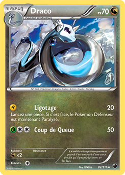 Carte Pokémon Draco 82/116 de la série Glaciation Plasma en vente au meilleur prix