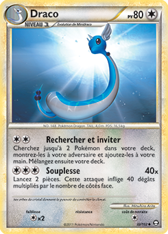 Carte Pokémon Peu commune Draco 32/102 de la série Triomphe