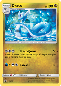 Carte Pokémon Draco 36/70 de la série Majesté des Dragons en vente au meilleur prix