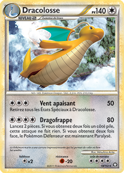 Carte Pokémon Dracolosse 18/102 de la série Triomphe en vente au meilleur prix