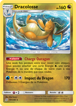 Carte Pokémon Dracolosse 151/236 de la série Harmonie des Esprits en vente au meilleur prix