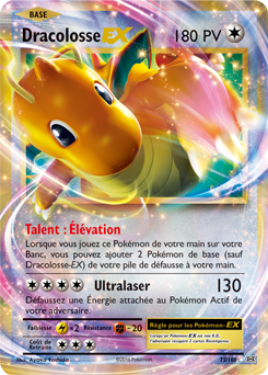 Carte Pokémon Dracolosse EX 72/108 de la série Évolutions en vente au meilleur prix