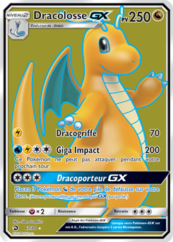 Carte Pokémon Dracolosse GX 67/70 de la série Majesté des Dragons en vente au meilleur prix