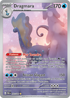 Carte Pokémon Illustration rare Dragmara 92/88 de la série Équilibre Parfait