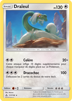 Carte Pokémon Draïeul 117/156 de la série Ultra Prisme en vente au meilleur prix