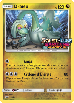 Carte Pokémon Promo Draïeul SM21 de la série Promos Soleil et Lune