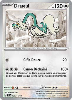 Carte Pokémon Draïeul 138/162 de la série Forces Temporelles en vente au meilleur prix