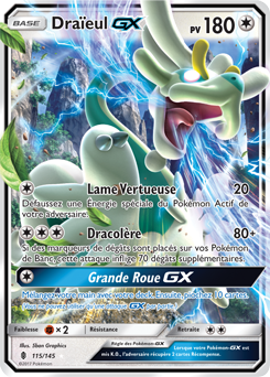 Carte Pokémon Draïeul GX 115/145 de la série Gardiens Ascendants en vente au meilleur prix