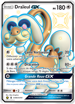 Carte Pokémon Draïeul GX SV80/SV94 de la série Destinées Occultes en vente au meilleur prix
