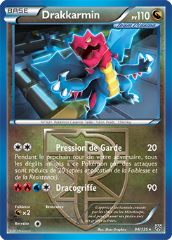 Carte Pokémon Drakkarmin 94/135 de la série Tempête Plasma en vente au meilleur prix