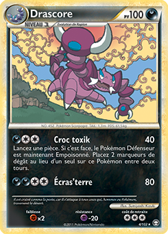 Carte Pokémon Drascore 4/102 de la série Triomphe en vente au meilleur prix