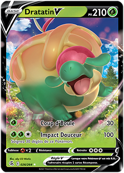 Carte Pokémon Dratatin V 26/264 de la série Poing de Fusion en vente au meilleur prix