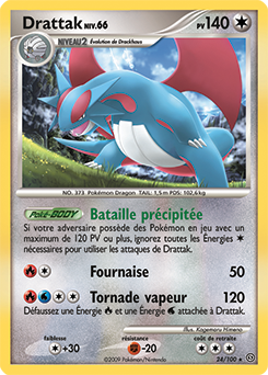 Carte Pokémon Rare Drattak 24/100 de la série Tempête