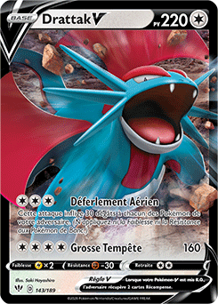 Carte Pokémon Drattak V 143/189 de la série Ténèbres Embrasées en vente au meilleur prix