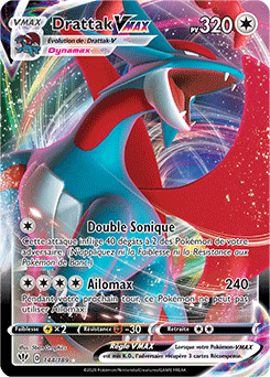 Carte Pokémon Drattak VMAX 144/189 de la série Ténèbres Embrasées en vente au meilleur prix